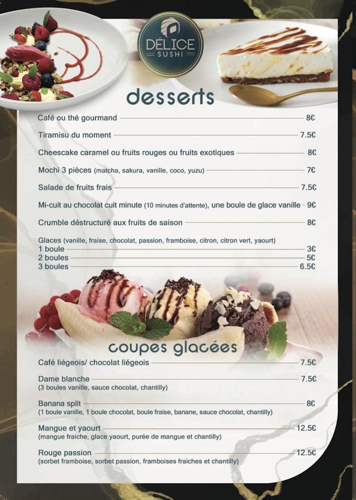Délice Sushi - Menu Image 1