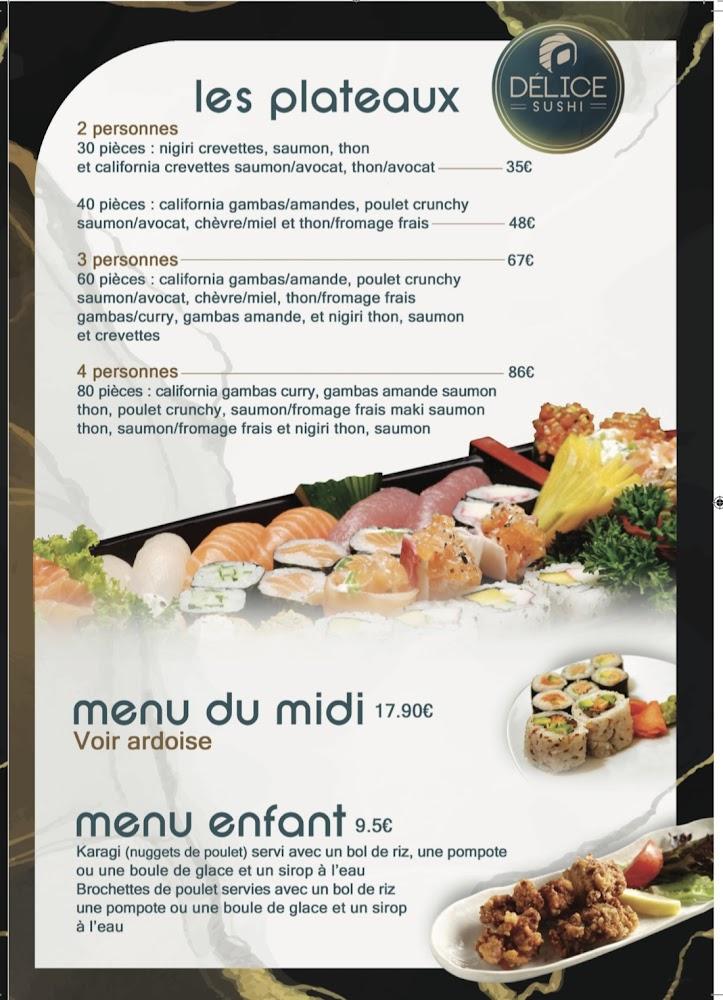 Délice Sushi - Menu Image 2
