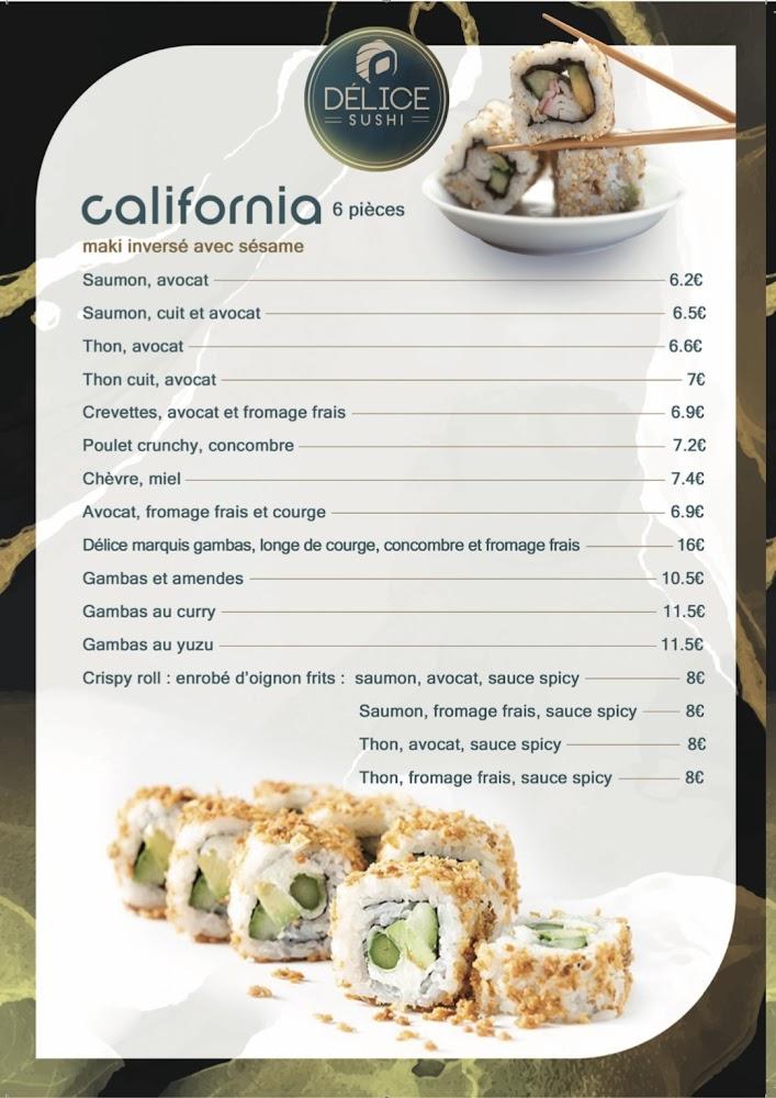 Délice Sushi - Menu Image 4